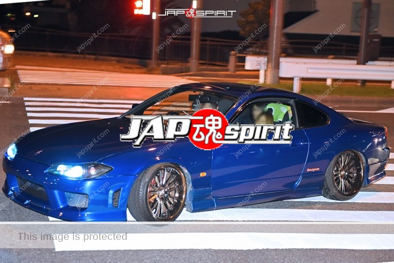 Stancenation 2016 Nissan silvia S15 hellaflush blue body at Odaiba 1