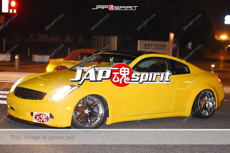 Stancenation-2016-Nissan-skyline-V35-yellow-color-hellaflush-at-odaiba-01