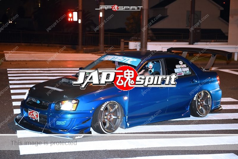 Stancenation 2016 Subaru IMPREZA 2nd spocom hellaflush style blue at odaiba