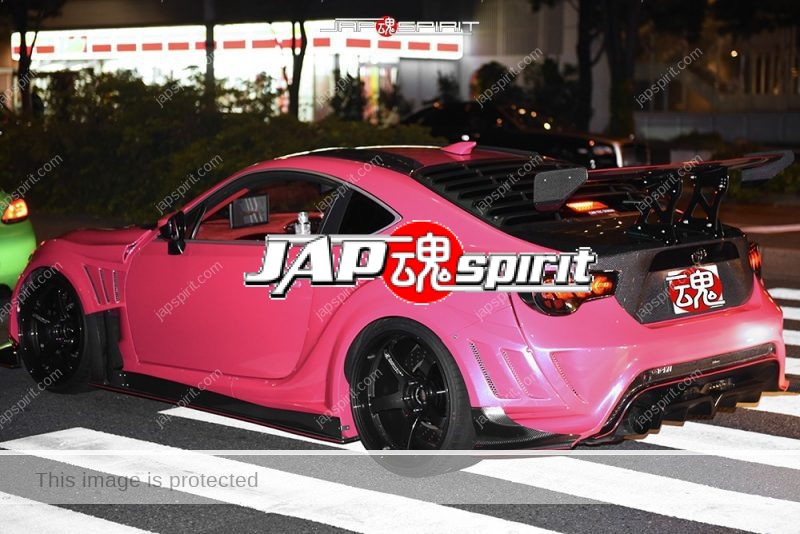 Stancenation 2016 TOYOTA GT86 Hashiriya spocom style pink color 2