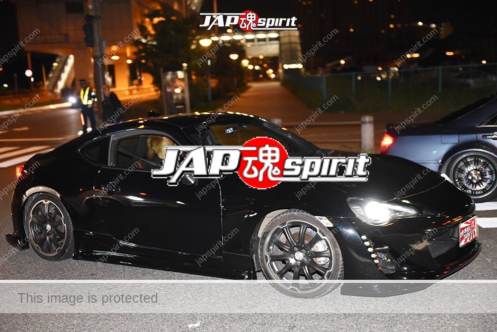 Stancenation 2016 Toyota GT86 BRZ hellaflush spocom style black body at odaiba