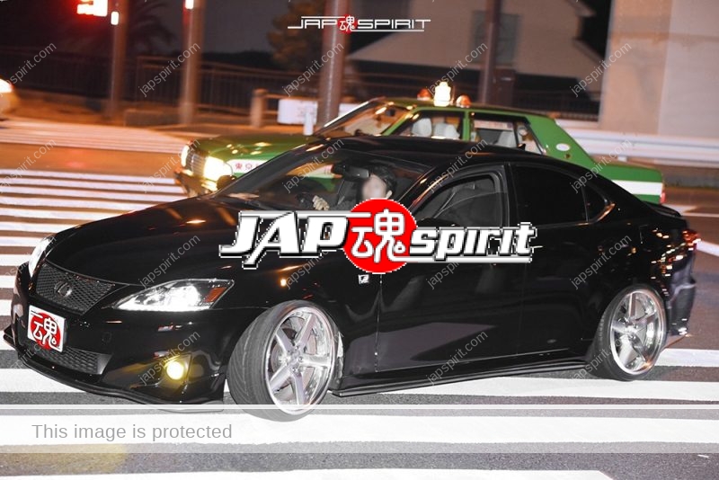 Stancenation 2016 Toyota Lexus IS GSE2 black body at Odaiba