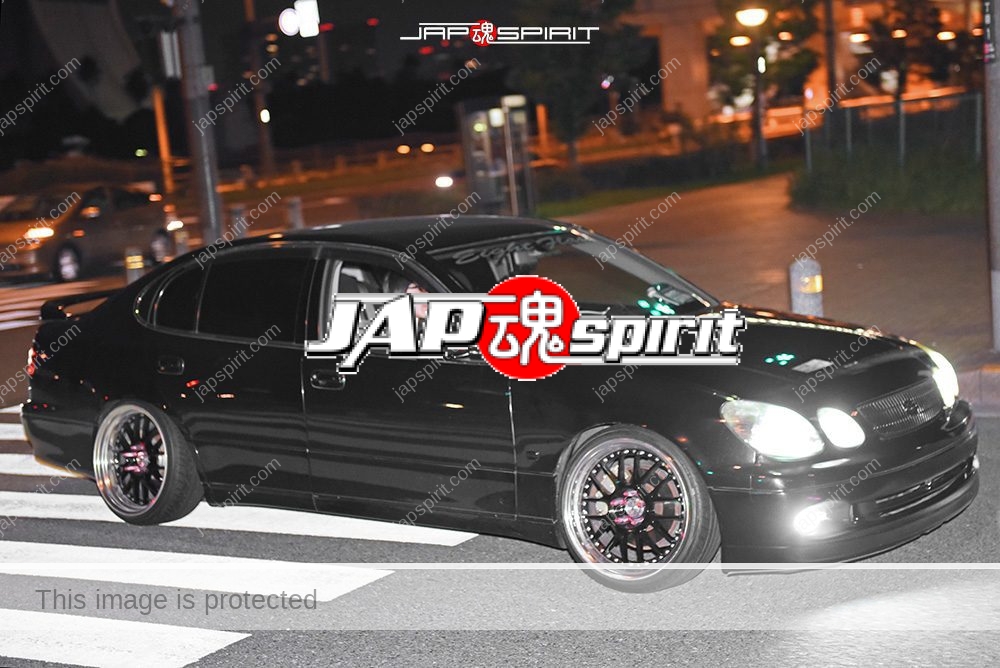 Stancenation 2016 Toyota aristo S16 black at odaiba