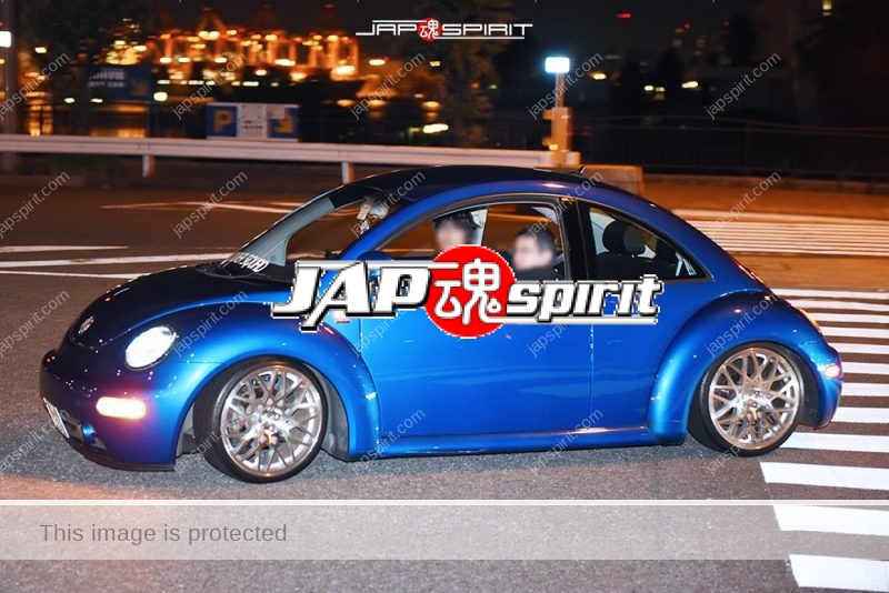 Stancenation 2016 VW New Beetle blue hellaflush at odaiba