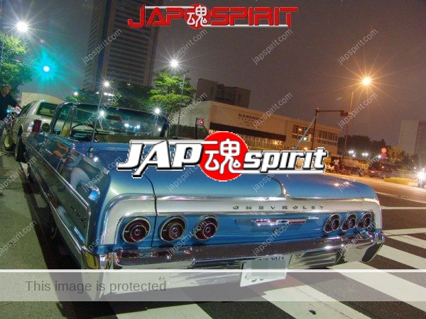Blue CHEVROLET, low rider by low riders at Minatomirai (2)