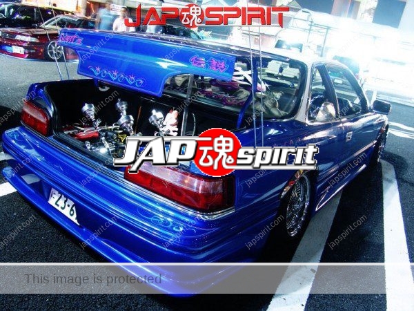 Honda ACCORD COUPE, hydro install, lowrider style, blue and crome wheel (4)