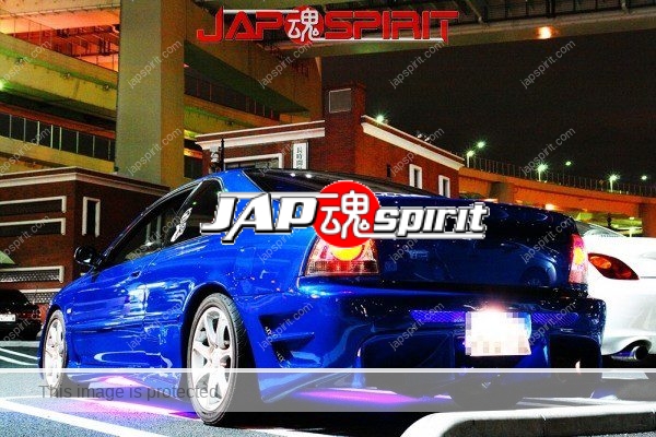 HONDA Accord Coupe Spokon style, Blue color with under Neon lighting (2)