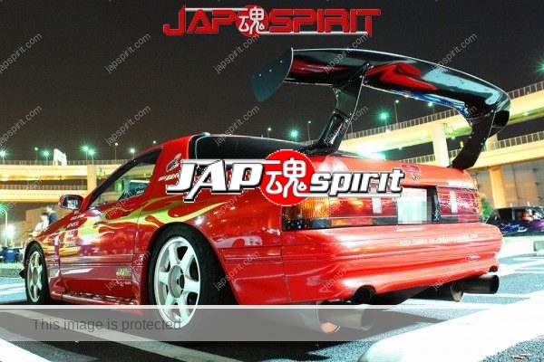 MAZDA RX7 2nd FC, Spokon style, Red color, GT wing (2)
