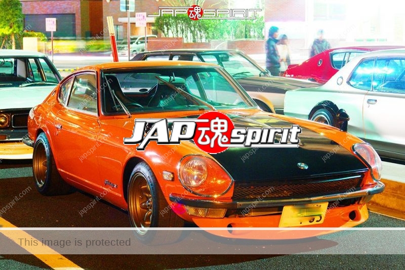 NISSAN Fairlady Z, Z car 1st, S30. Seitouha style, wire wheel, Orange color