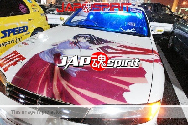 NISSAN Silvia S14, Itasha spokon style, Anime sticker on the body (1)