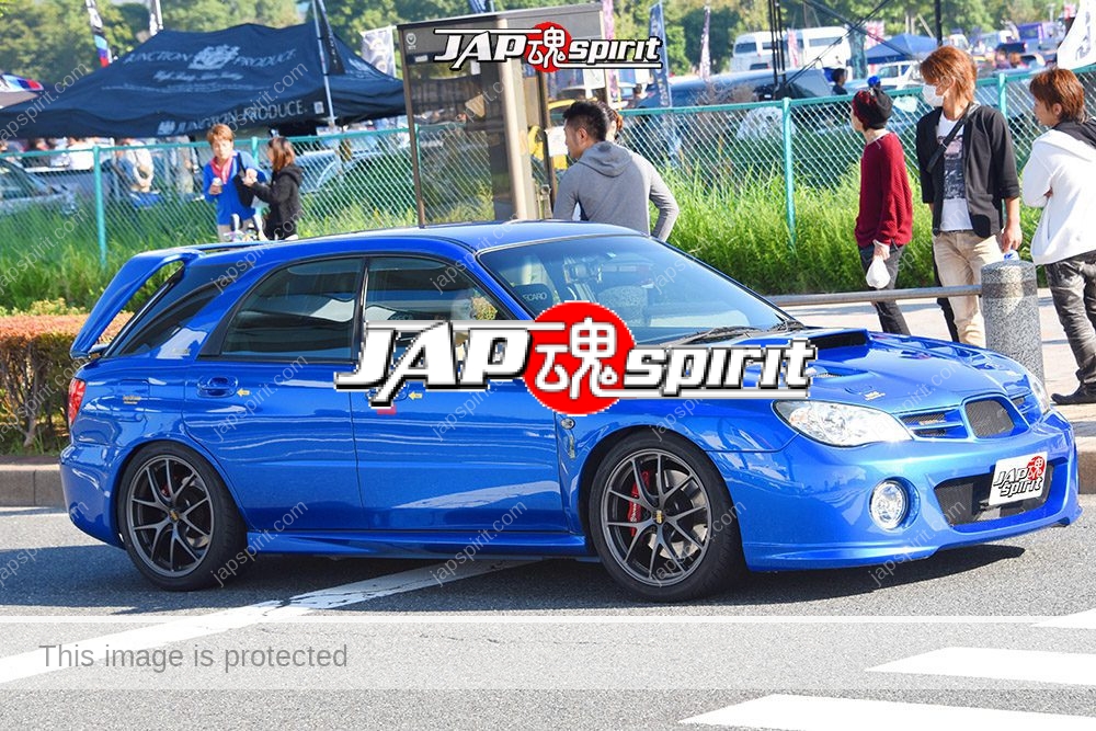 Stancenation 2016 Subaru IMPREZA GD wagon blue body at odaibaMiscellaneousStancenation