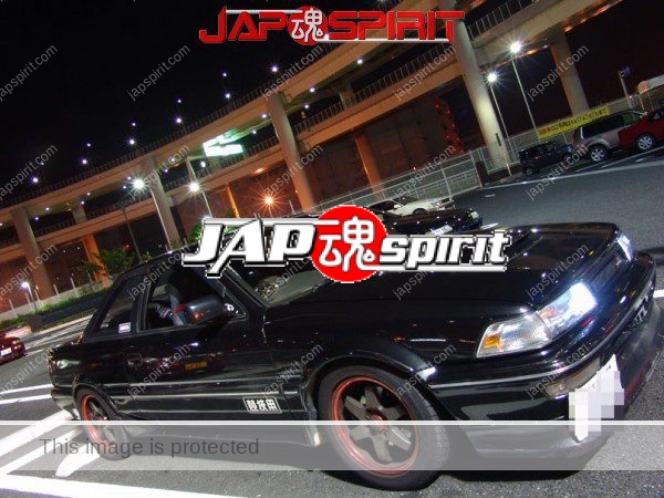 TOYOTA AE92, Hashiriya style with GT wing, bkack color (3)