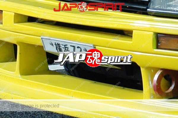 TOYOTA AE92, spokon style, Yellow color & Scissor door, hiding number plate (2)